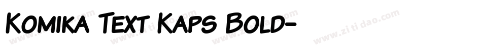 Komika Text Kaps Bold字体转换